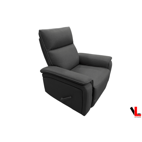 Levoluxe Sereno 36" Rocker Reclining Chair in Jaxxon Smoke