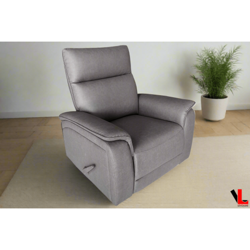 Levoluxe Sereno 36" Rocker Reclining Chair in Jaxxon Smoke