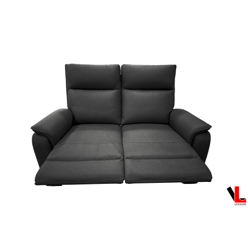 Causeuse inclinable 57,5 po Sereno Levoluxe, 2 places, couleur fumée Jaxxon