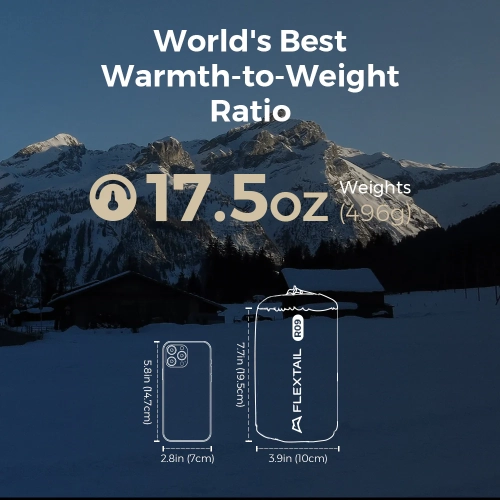 Tiny Sleeping Pad R09 AVS-World's Lightest 9.4 R-value Sleeping Pad with Automatic Inflation