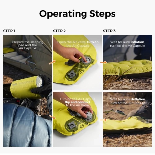 Tiny Sleeping Pad R09 AVS-World's Lightest 9.4 R-value Sleeping Pad with Automatic Inflation