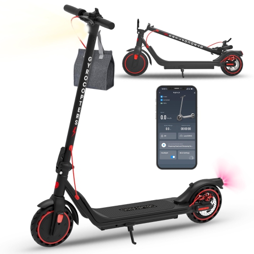 Gyrocopters Flash 6.0 2025 Electric Scooter Adult & Teens, Upgraded Design, 8.5” Burst Proof Tires | UL 2272 Approved | Speed 30km/h, Long Range Upto