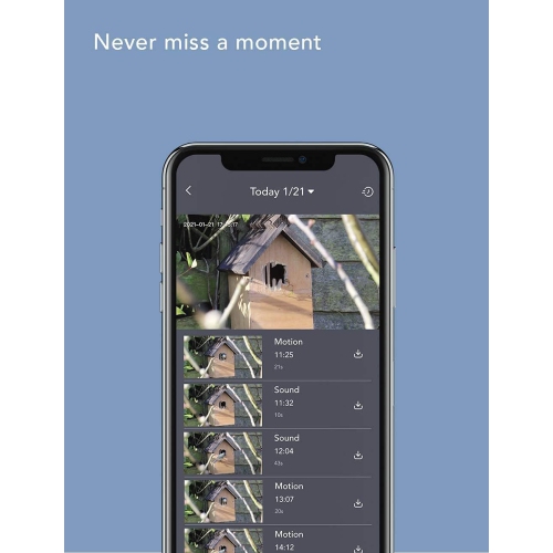 Nooie Outdoor Security Camera, WiFi IP Camera with FHD 1080P, Home Surveillance Bullet Camera with Night Vision, IP66 Waterproof, 2-Way Audio, Motion