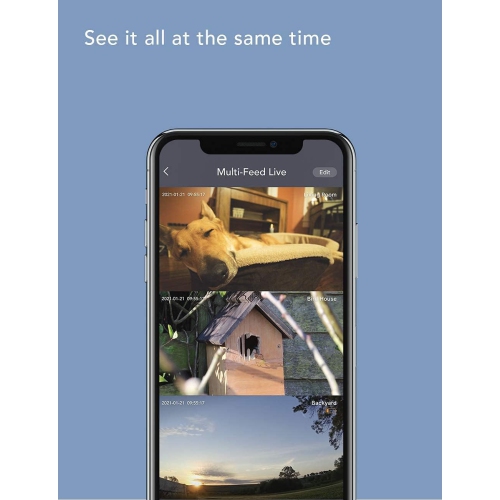 Nooie Outdoor Security Camera, WiFi IP Camera with FHD 1080P, Home Surveillance Bullet Camera with Night Vision, IP66 Waterproof, 2-Way Audio, Motion