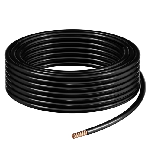 VEVOR 6 AWG THHN Wire, 19-Stranded, 100% OFC Copper Electrical Building Wire with Nylon Jacket, Rated for Up to 600 Volts, for Indoor & Outdoor Use,