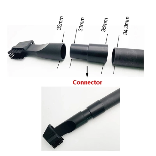 32mm Vacuum Attachments Accessories, Vacuum Cleaning Set Brush Nozzle Crevice Tool with 35mm to 32mm Hose Adapter