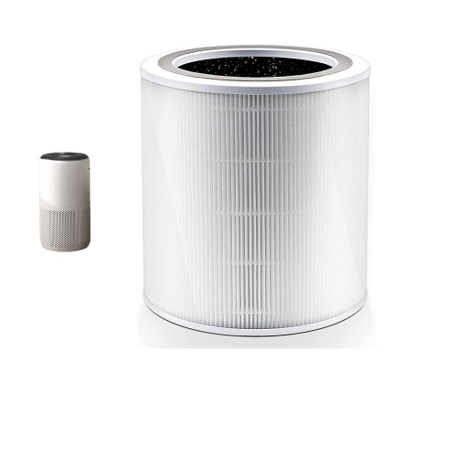 Filtre de rechange pour purificateur d'air Wi-Fi LEVOIT Core 400S, préfiltre au charbon actif 3-en-1 True HEPA Core 400S, paquet de 1