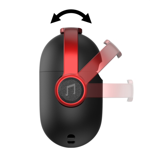 New AirPods 4 earphone case, compatible with AirPods 4 earphone case, Apple cute INS style 2nd generation Bluetooth soft case - black and red