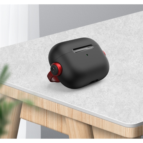 New AirPods 4 earphone case, compatible with AirPods 4 earphone case, Apple cute INS style 2nd generation Bluetooth soft case - black and purple