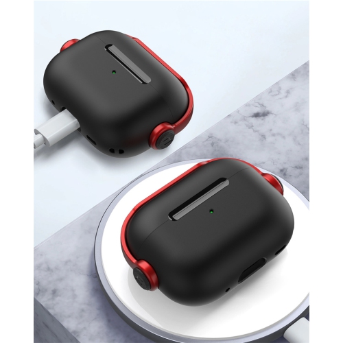 New AirPods 4 earphone case, compatible with AirPods 4 earphone case, Apple cute INS style 2nd generation Bluetooth soft case - black