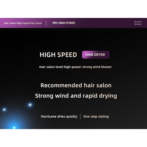 High Speed Electric 1200W Hair Dryer Home Travel Portable Folding Hair Dryer Dormitory Constant Temperature High Power - White