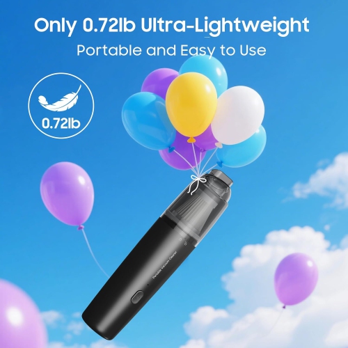 Handheld Vacuum Cordless,Portable Car Vacuum Cleaner,Mini Hand Held Vacuum Rechargeable for Car Home Pet Hair Office Desk Keyboard