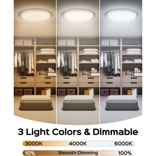 Rechargeable Motion Sensor Ceiling Light With Remote Control,Smart Closet Light,Magnetic LED Shower Lights,Ceiling Lamp for Bathroom Pantry Shed