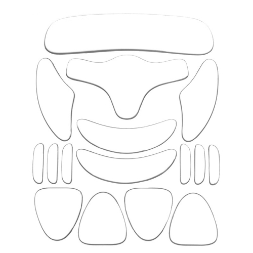 16Pcs Reusable Silicone Anti Wrinkle Patches Set,Facial & Neck Wrinkle Patches for Overnight Use,Forehead Smile Lines Patches,Prevent Aging Wrinkles