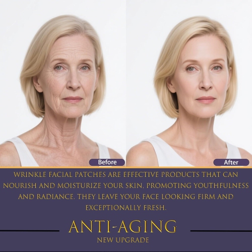 16Pcs Reusable Silicone Anti Wrinkle Patches Set,Facial & Neck Wrinkle Patches for Overnight Use,Forehead Smile Lines Patches,Prevent Aging Wrinkles