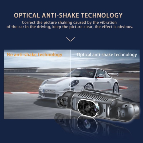 4-lens driving recorder with 1080P HD night vision, reverse camera, and parking monitoring, full vehicle coverage, collision lock, 3-inch screen, and