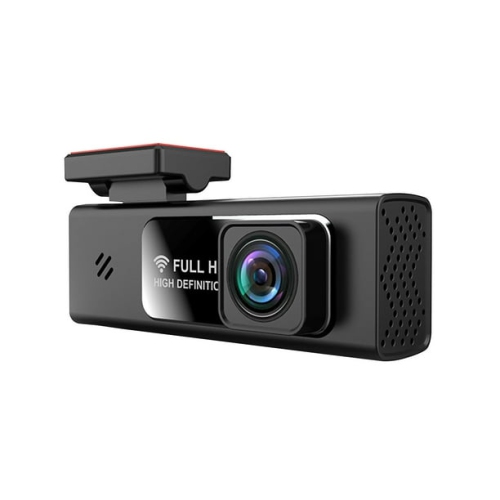 1080P Dual-Lens WiFi Dash Cam with Full HD Night Vision, Emergency Lock, and Loop Recording. Built-in Sensors and Mobile App Connectivity [Cigarette