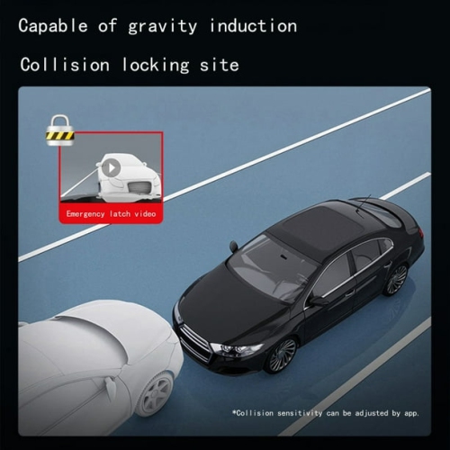 1080P Dual-Lens WiFi Dash Cam with Full HD Night Vision, Emergency Lock, and Loop Recording. Built-in Sensors and Mobile App Connectivity Cigarette