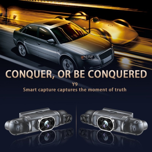 4-lens dashcam with 1080P HD night vision, reverse camera and parking monitoring, full vehicle coverage, collision lock, 3-inch screen