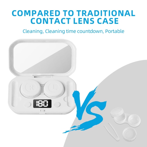 Machine de nettoyage de lentilles de contact, nettoyant de lentilles de contact ultrasonique, vibrations haute fréquence pour le nettoyage des