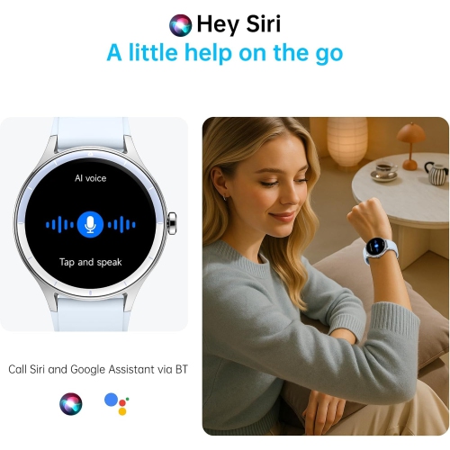 Smart Watch for Men Women, 1.27" HD Touchscreen Fitness Tracker, Bluetooth Calling, 100+ Sports Modes, Heart Rate Sleep Monitor, DIY Dial, IP68