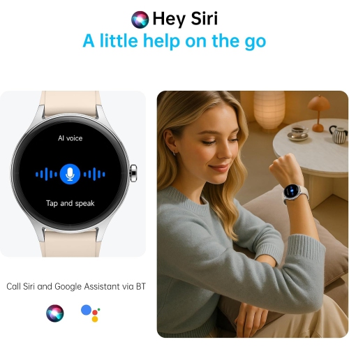 Smart Watch for Men Women, 1.27" HD Touchscreen Fitness Tracker, Bluetooth Calling, 100+ Sports Modes, Heart Rate Sleep Monitor, DIY Dial, IP68