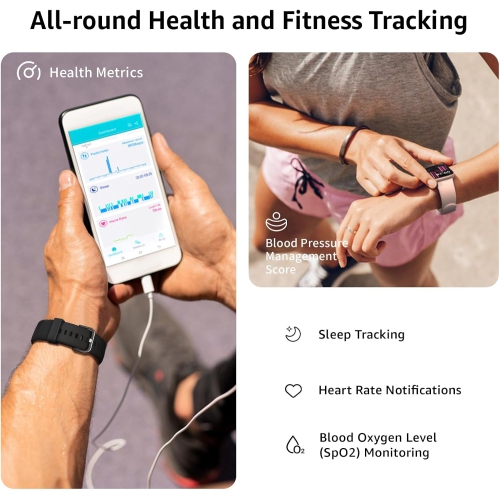 Smart Watch for Men Women, Bluetooth Calling, 1.85" HD Touch Screen Fitness Tracker, 140+ Sports Modes, Heart Rate Sleep Monitor, DIY Dial, IP68