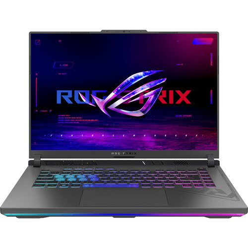 ASUS ROG 2024 Laptop, 24-Core Intel Core i9-14900HX, 16" WQXGA 240Hz IPS Display, NVIDIA GeForce RTX 4060, 16GB DDR5 2TB SSD, Four-Zone RGB Backlit