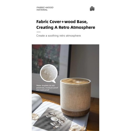 Diffuseur ultrasonique d'aromathérapie à huiles essentielles 200&nbsp;ml pour la maison Bureau Humidificateur d'aromathérapie pour la chambre à