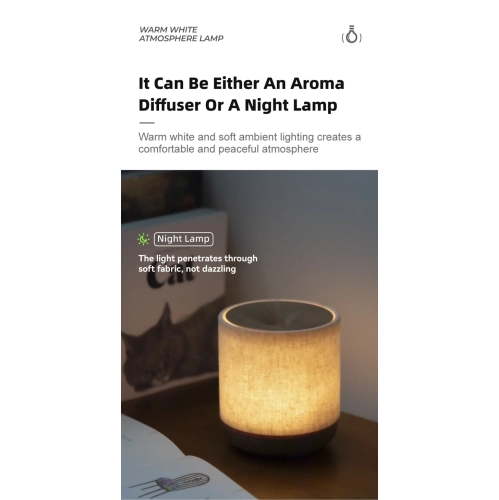 Diffuseur ultrasonique d'aromathérapie à huiles essentielles 200&nbsp;ml pour la maison Bureau Humidificateur d'aromathérapie pour la chambre à