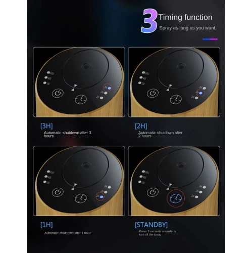 Wood Grain Aroma Diffuser, Office Car Diffuser, Large Mist Desktop Diffuser, Essential Oil Fragrance Diffuser, Air Fragrance Purifier - Dark Wood