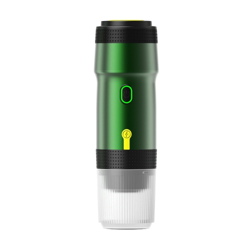 Portable Capsule Coffee Machine, Mini Outdoor Travel Capsule Coffee, Portable Wireless Coffee Machine with American Espresso Capsules - Green with