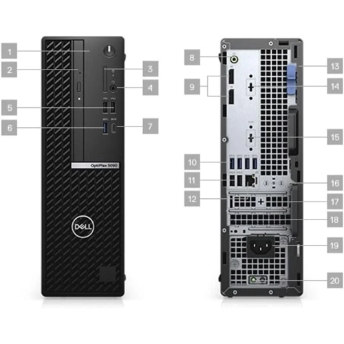 Refurbished Dell OptiPlex 5090 SFF Intel Core i5-11500 2.70GHz/8GB/256GB NVMe Windows 11 Pro- New Dell USB Keyboard/Mouse- 1 Year warranty