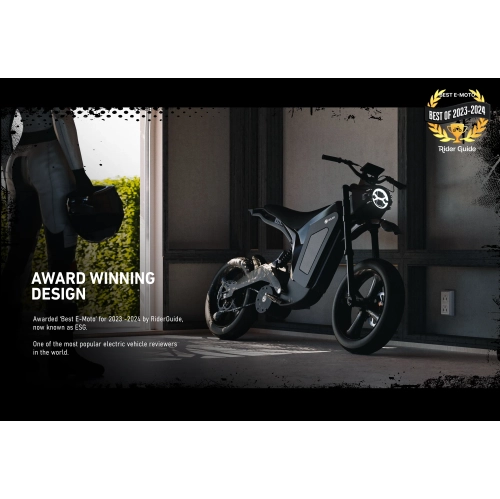 Vélo tout-terrain électrique solaire E-Clipse 2,0, vitesse maximale de 95 km/h, moteur de 10000 W, autonomie 120 km