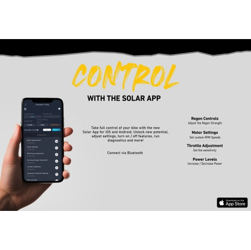 Vélo tout-terrain électrique solaire E-Clipse 2,0, vitesse maximale de 95 km/h, moteur de 10000 W, autonomie 120 km