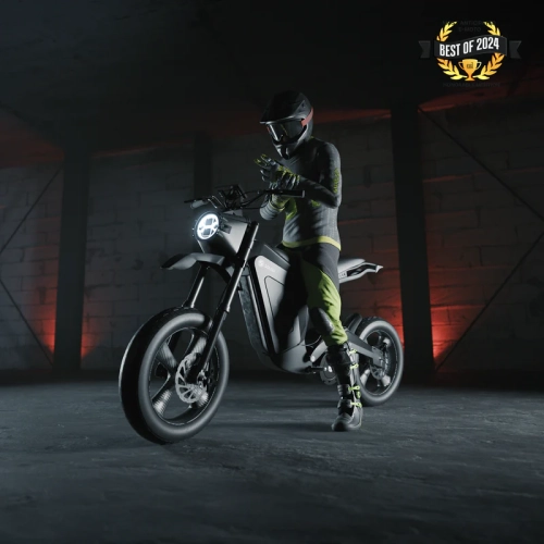 Vélo tout-terrain électrique solaire E-Clipse 2,0, vitesse maximale de 95 km/h, moteur de 10000 W, autonomie 120 km