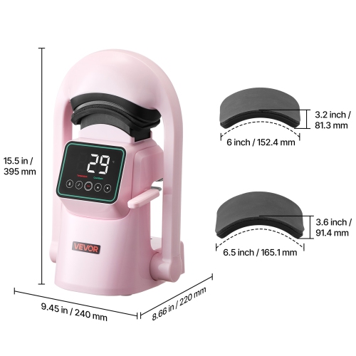 VEVOR Auto Hat Heat Press Machine, with 2pcs Interchangeable Platens, Automatic Open and Release, Touchscreen for Precise Time and Temperature