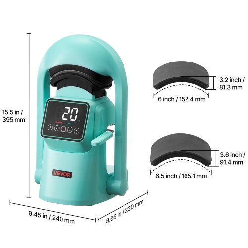 VEVOR Auto Hat Heat Press Machine, with 2pcs Interchangeable Platens, Automatic Open and Release, Touchscreen for Precise Time and Temperature