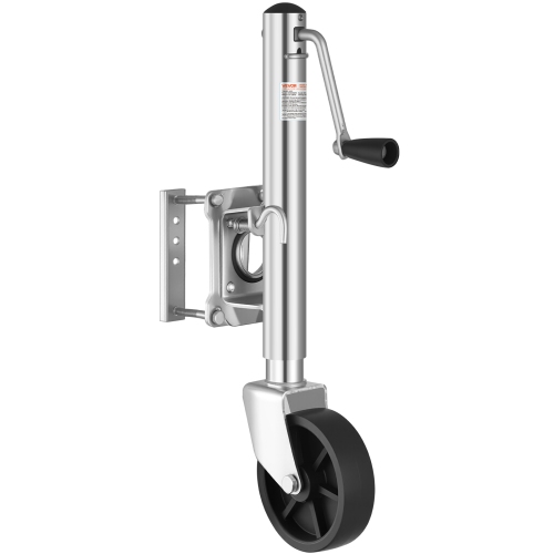 VEVOR 1000 lbs Load Trailer Jack with Wheel, Heavy Duty Swivel Boat Trailer Jack with PP Single Wheel & Ergonomic Handle, 10-inch Lift, Fit for RVs,