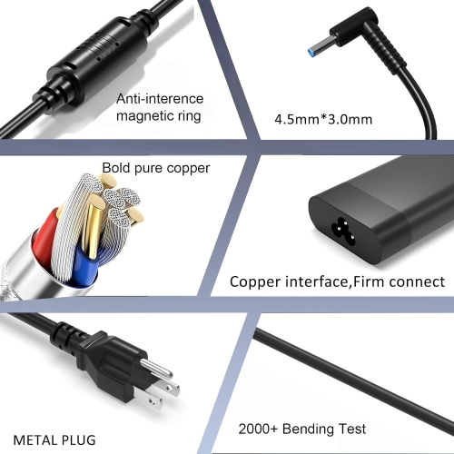 150W AC Adapter for HP ZBook 15 16 17 15U 15V G7 G3 G4 G5 G6 G8 G9 ZBook Studio G3 G4 G5 G6 G7 G8 Victus Pavilion Fury 15 17 TPN-CA11 TPN-DA09 Gaming