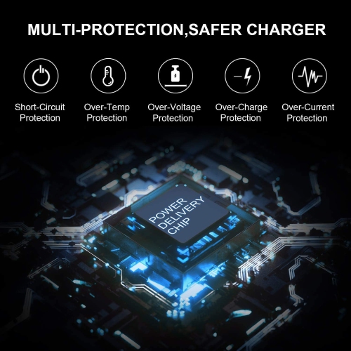 Charger for HP Laptop Computer Smart Blue Tip, Compatible with Pavilion x360 17 15 14, Elitebook Folio 1040 G1, HP Chromebook Stream 14 13,HP Envy