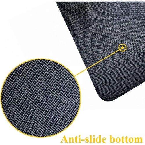 Black and White Mouse Pad Cherry Blossom Gaming Mouse Pad XL Long Mouse Pad Large XXL Mousepad Extended Stitched Edges Non-Slip Rubber Base Mice Pad