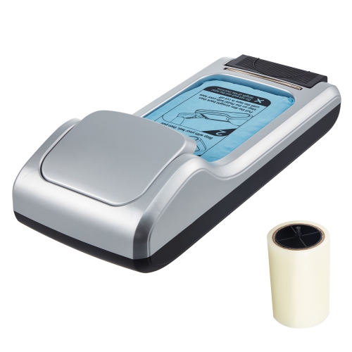 VEVOR Shoe Cover Dispenser, Automatic Shoe Film Machine with 1 Roll of Non-Slip Disposable Sole Membrane, Fits Size Up to US 11, for Home, Office,