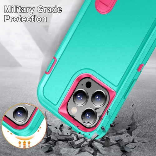 Tasnim for iPhone 15 Plus Case with Stand, Drop Protection Rugged Shockproof Back & Translucent Matte Slim Phone Case for iPhone15 Plus - Purple