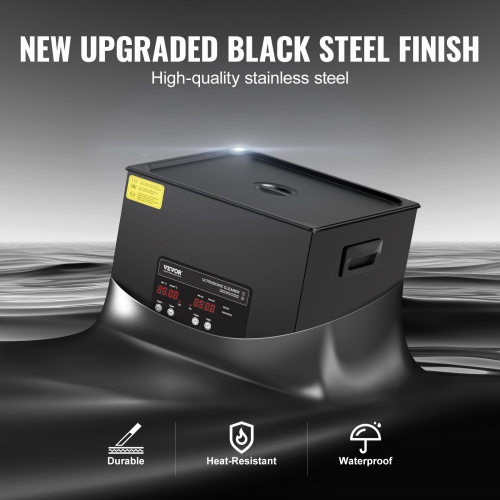 VEVOR 15L Ultra Sonic Cleaner, 360W Digital Ultrasonic Cleaning Machine with Gentle Mode & Upgraded Degassing, 40kHz Industrial Ultrasound Cleaner