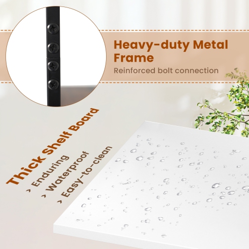 Compact 5-Tier Bookshelf – Narrow Bookcase with Drawer and 4-Tier Open Storage