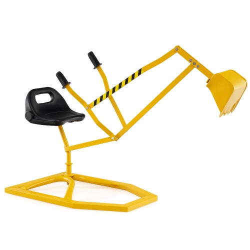 Gymax Sand Digger for Kids w/2-Handed Controls Flexible Shovel 360° Rotatable Function
