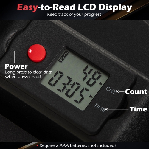 Gymax Steppers for Exercise w/Height-Adjustable Handlebar & Non-slip Pedals