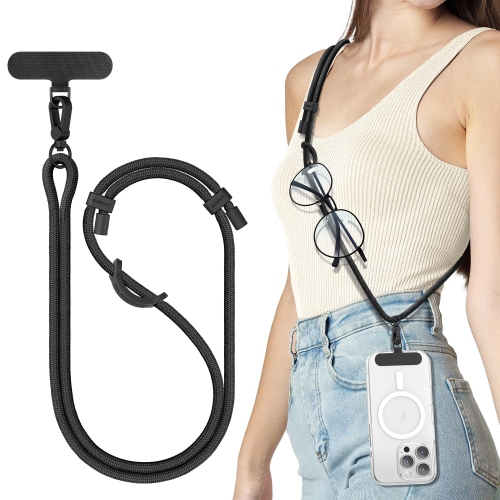 Adjustable mobile phone lanyard with 1 mobile phone lanyard buckle, suitable for Apple and Android