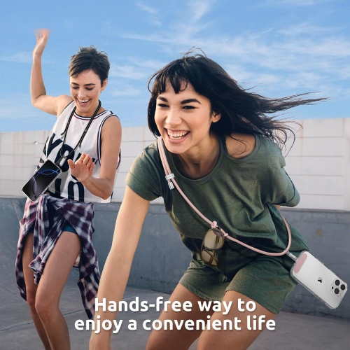 Adjustable mobile phone lanyard with 1 mobile phone lanyard buckle, suitable for Apple and Android